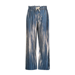 Like Flo Zomer broek meisjes navy metallic, plisse fenna