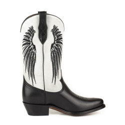 Mayura Boots Cowboy laarzen wings-2666 napa negra / afelpado blanco- size