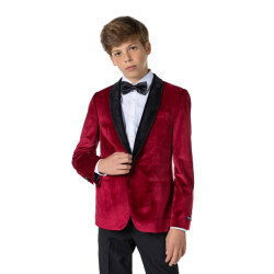 OppoSuits Teen boys dinner jacket burgundy