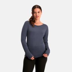 Nomad Pure merinowol longsleeve dames | graphite