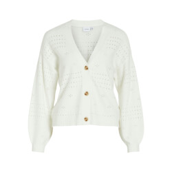 Vila Viril v-neck ls knit cardigan no off-white
