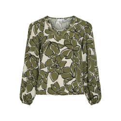 Vila Vimara dura v-neck ls toppb dessin