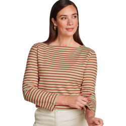 King Louie Boatneck top britney stripe