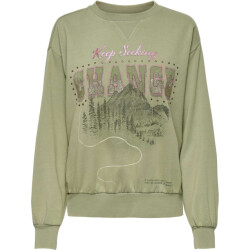 Only Onllucinda l/s mountain o-neck box swt elm/boho ch