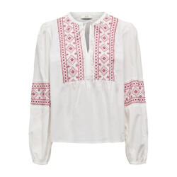 Jacqueline de Yong lulu l/s embroidery shirt wvn 15345478 ski patrol embroidery