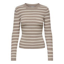 Only onllouisa l/s pullover knt nca 15344579 mocha meringue