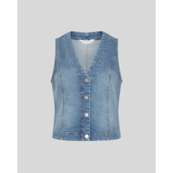 Moss Copenhagen eli ada vest 18855 mid blue wash