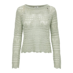 Jacqueline de Yong sun lay l/s boatneck pullov. knt 15287384 desert sage