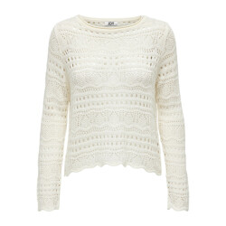 Jacqueline de Yong sun lay l/s boatneck pullov. knt 15287384 eggnog