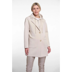 Rino & Pelle coat with detachble hood collar pipa.7002521 10811 fog grey