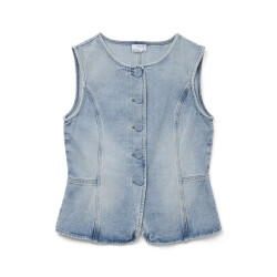 Vero Moda vmsiola sl waistcoat si311 10326329 light blue denim
