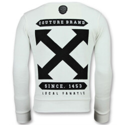 Local Fanatic Off cross sweater