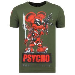 Local Fanatic Psycho mouse party t-shirt