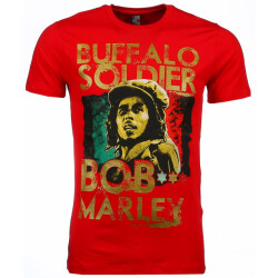 Local Fanatic T-shirt bob marley buffalo soldier print