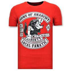 Local Fanatic T-shirt met opdruk sons of anarchy print