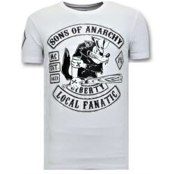 Local Fanatic T-shirt met print sons of anarchy mc