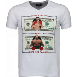 Local Fanatic Golden boy vs iron mike t-shirt