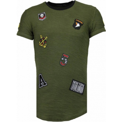 Justing Military patches t-shirt
