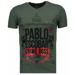 Local Fanatic Pablo escobar boss rhinestone t-shirt