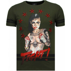 Local Fanatic Fighter! rhinestone t-shirt