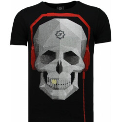 Local Fanatic Skull bring the beat rhinestone t-shirt