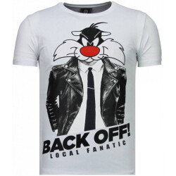 Local Fanatic Pussy cat rhinestone t-shirt