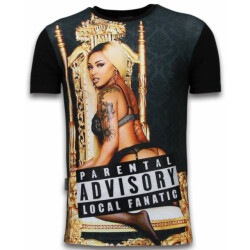 Local Fanatic Parental advisory lf digital rhinestone t-shirt