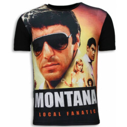 Local Fanatic Tony montana digital rhinestone t-shirt