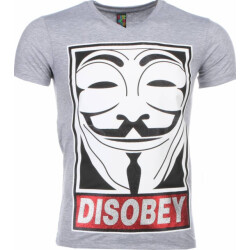 Local Fanatic T-shirt anonymous disobey print