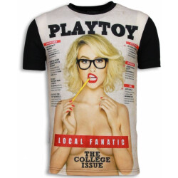Local Fanatic Playtoy the college issue digital rhinestone t-shirt