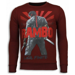 Local Fanatic Rambo rhinestone sweater