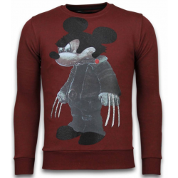 Local Fanatic Bad mouse rhinestone sweater