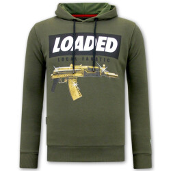 Local Fanatic Hoodie print loaded gun