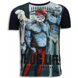 Local Fanatic Thug life digital rhinestone t-shirt