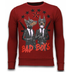 Local Fanatic Bad boys rhinestone sweater