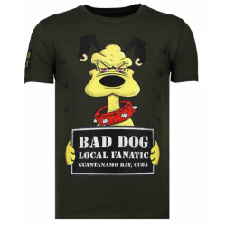 Local Fanatic Bad dog rhinestone t-shirt