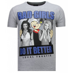 Local Fanatic Bad girls do it better rhinestone t-shirt