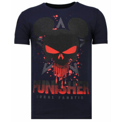 Local Fanatic Punisher mickey rhinestone t-shirt