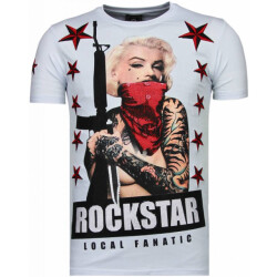 Local Fanatic Marilyn rockstar rhinestone t-shirt