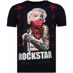Local Fanatic Marilyn rockstar rhinestone t-shirt