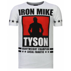 Local Fanatic Iron mike tyson rhinestone t-shirt