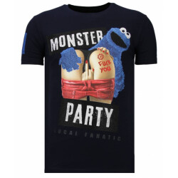 Local Fanatic Monster party rhinestone t-shirt