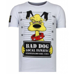 Local Fanatic Bad dog rhinestone t-shirt
