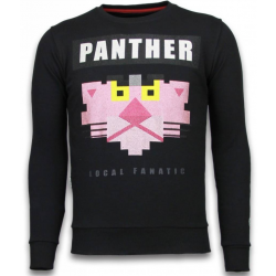 Local Fanatic Panther rhinestone sweater