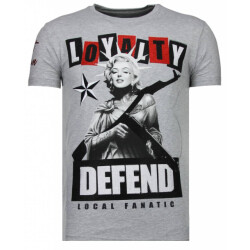 Local Fanatic Loyalty marilyn rhinestone t-shirt