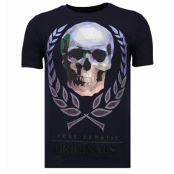 Local Fanatic Skull originals rhinestone t-shirt