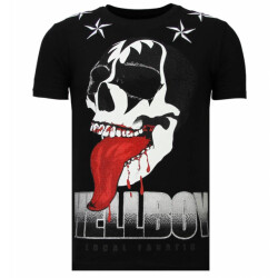 Local Fanatic Hellboy rhinestone t-shirt