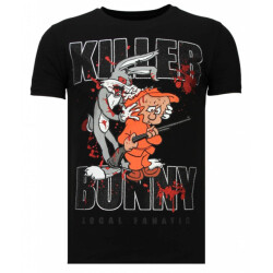 Local Fanatic Killer bunny rhinestone t-shirt