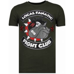 Local Fanatic Fight club spike rhinestone t-shirt