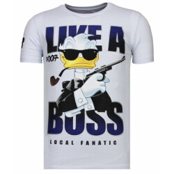 Local Fanatic Like a boss rhinestone t-shirt